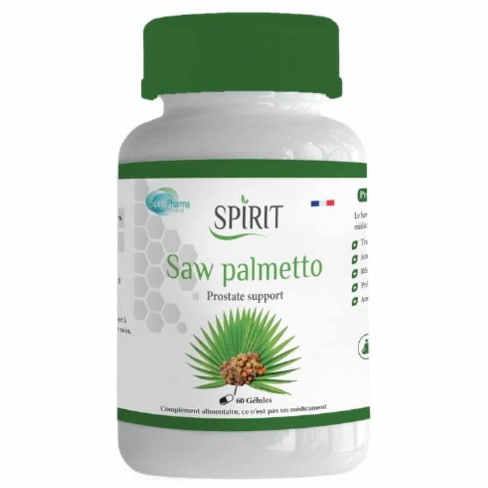 SPIRIT PHARMA – Saw Palmetto Support De La Prostate – 60 Gélules
