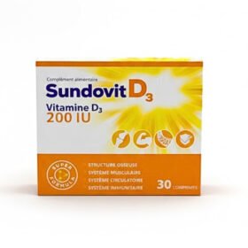 SUNDOVIT – Vitamin D3 200Iu 30 Comprimes