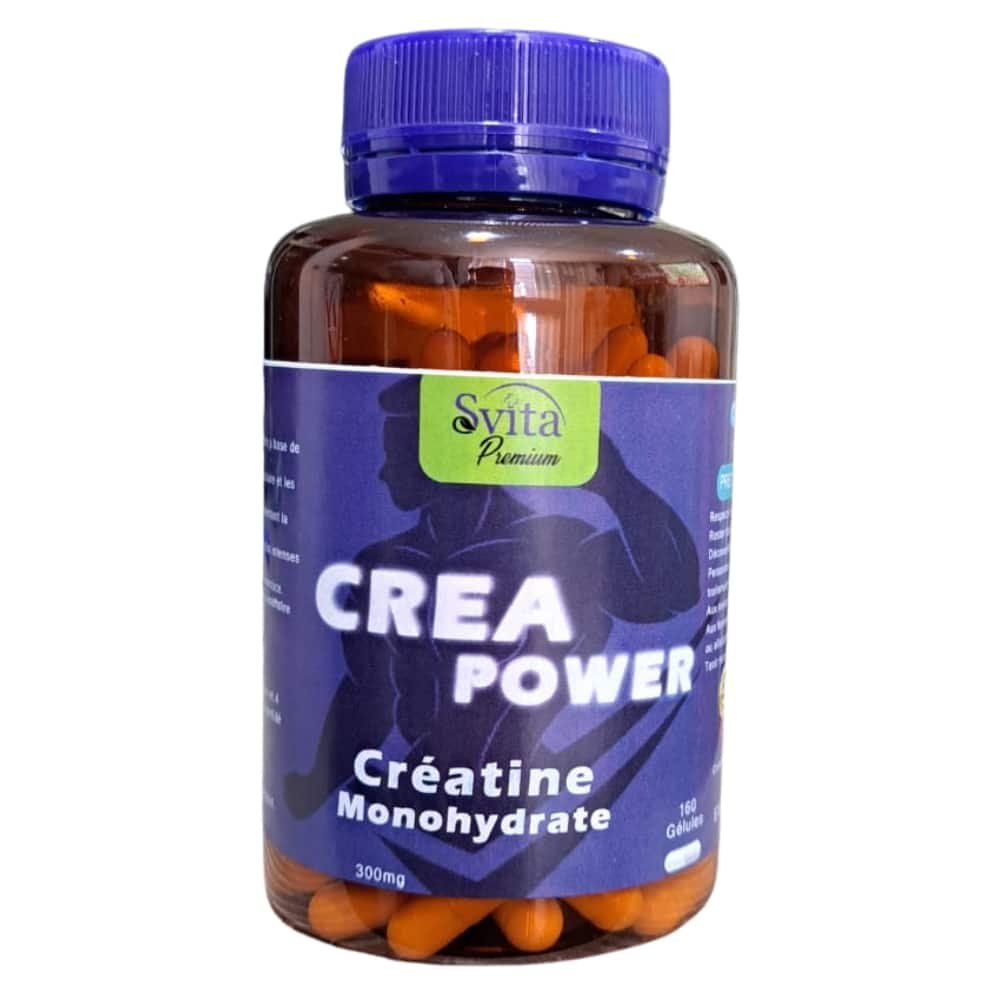 SVITA PREMIUM – Creapower Créatine Monohydrate 300mg – 160 Gélules