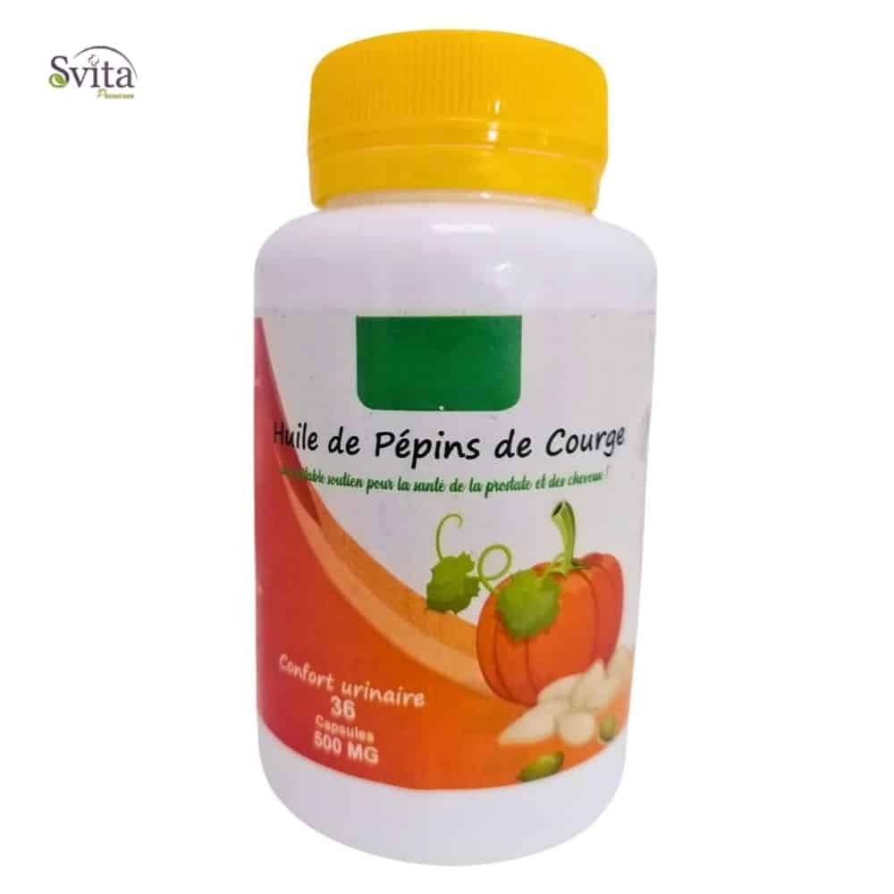 SVITA PREMIUM – Huile De Pépins De Courge 500mg Confort Urinaire – 36 Capsules