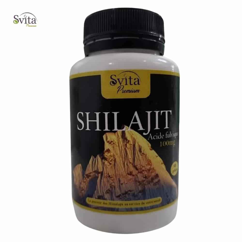 SVITA PREMIUM – Shilajit Acide Folique 100mg – 60 Gélules