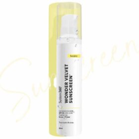 SYSTEM360 – Wonder Velvet Gel Solaire Invisible Toucher Sec SPF50 – 50ml