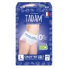 TADAM&rsquo; – Fuites Urinaires Culottes Non-irritantes Bio – Plus Night 100-135cm Taille L – 12u
