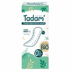 TADAM&rsquo; – Protège-lingerie Dermo-sensitifs Non-irritantes Bio – Long – 24u