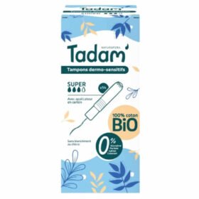 TADAM&rsquo; – Tampons Dermo-sensitifs Avec Applicateur – Super – Bio – 14u