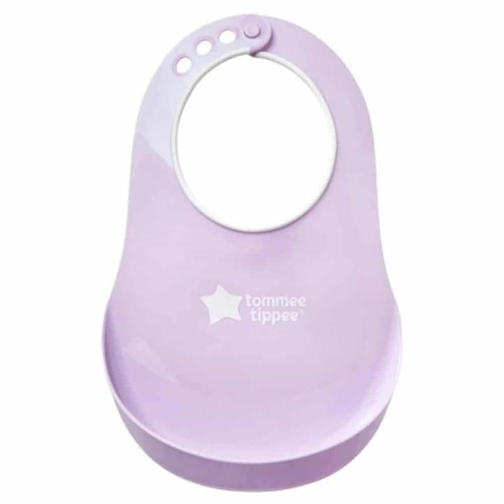 TOMMEE TIPPEE – Bavoir Avec Fermoir Réglable Mauve – 1u