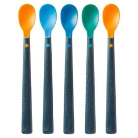 TOMMEE TIPPEE – Softee Cuillères D&rsquo;apprentissage Colorées 4mois+ – 5u