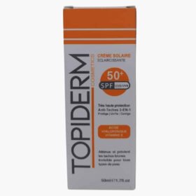 TOPIDERM – Crème Solaire Eclaircissante Anti-taches 3en1 SPF50+ – 50ml
