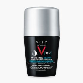 VICHY – Homme Déodorant Roll-On Invisible Resist Dermo Détranspirant Anti-Taches Anti-Irritations 72h – 50ml