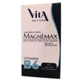 VITA NATURE – Magnémax Magnésium Marin Et Viamine B6 300mg – 60 Gélules