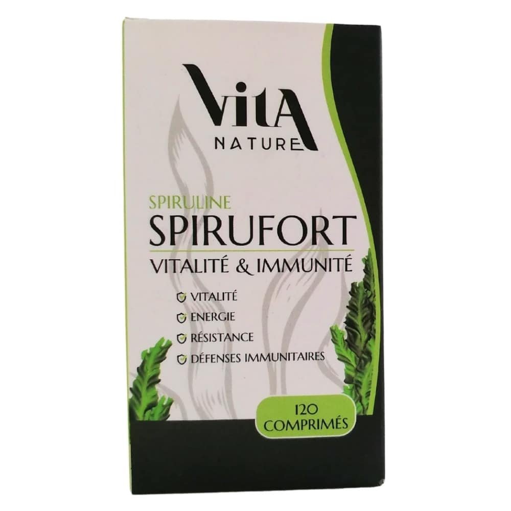VITA NATURE – Spirufort Spiruline Vitalité Et Immunité – 120 Comprimés