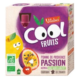 VITABIO – Cool Fruits Pomme De Provence, Passion Et Acérola Bio – 4x – 90g