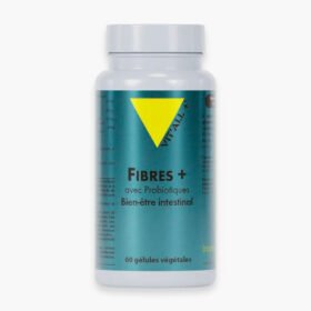 VITALL+ – Fibres+ avec Probiotiques Bien-Être Intestinal – 30 Gélules