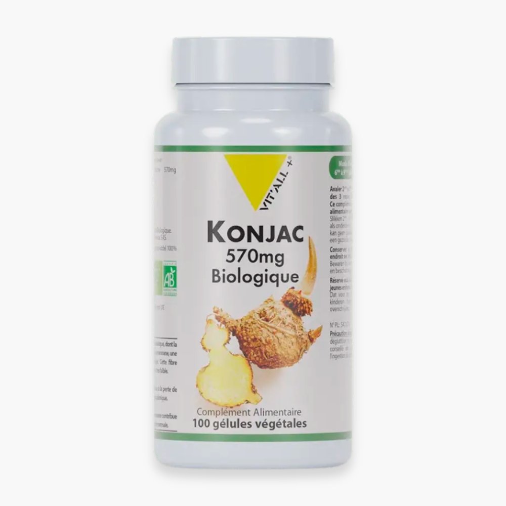 VITALL+ – Konjac Biologique 570mg – 100 Gélules