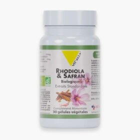 VITALL+ – Rhodiola & Safran Biologique Extraits Standardisés – 30 Gélules