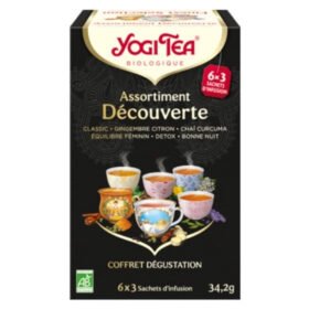 YOGI TEA – Assortiment Découverte Coffret Dégustation Sachets Bio – 6x3u