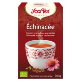 YOGI TEA – Echinacée Infusion Ayurvédique Echinacée, Rooibos Et Cardamome Sachets Bio – 17u