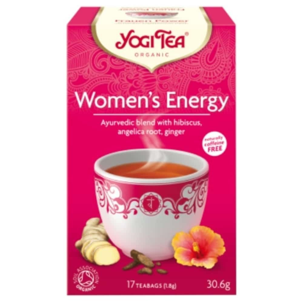 YOGI TEA – Energie Féminine Infusion Ayurvédique Hibiscus, Racine D’angélique Et Gingembre Sachets Bio – 17u