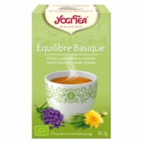 YOGI TEA – Equilibre Basique Infusion Ayurvédique Herbes D&rsquo;avoine, Pissenlit Et Lavande Sachets Bio – 17u